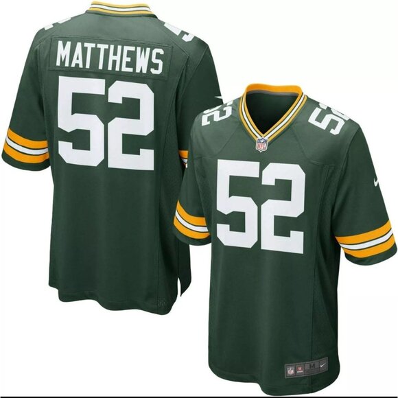 BOYS Green Bay Packers Clay Matthews #52 OFFICIAL NFL Nike Jersey Medium (10-12) - Picture 1 of 14